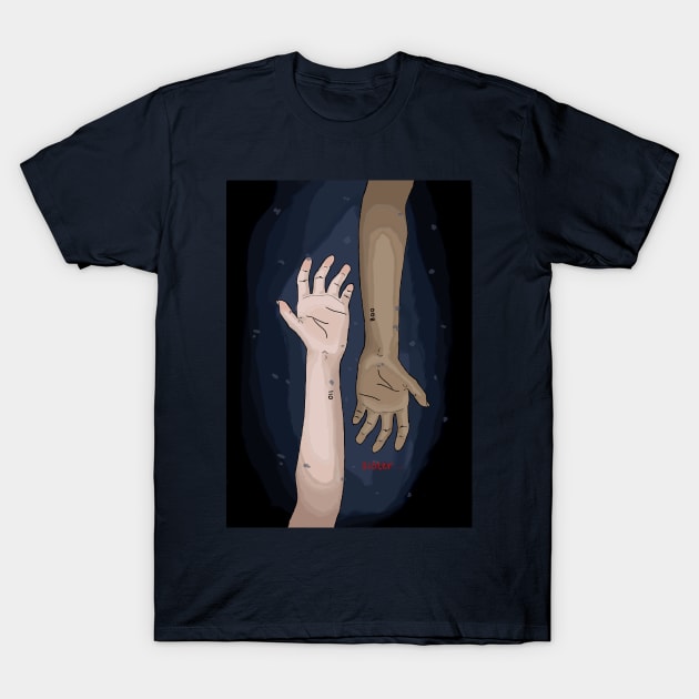 stranger things 2 - 011 and 008 T-Shirt by seafoxart